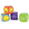 Learning Resources Emoji Cubes, Soft Foam, 7"Wx9"Lx2"H, 4/ST, Multi PK LRNLER7289